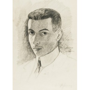 Stanisław ŻURAWSKI (1889-1976), Portret Łukasza Żurawskiego, przełom lat 40. i 50. XX w.