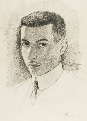 Stanisław ŻURAWSKI (1889-1976), Portret Łukasza Żurawskiego, przełom lat 40. i 50. XX w.