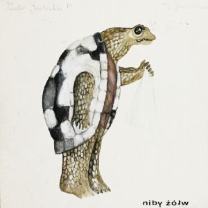Jan POLEWKA (ur. 1945), Niby żółw - projekt kostiumu do przedstawienia „Alicja w krainie czarów” wg Lewisa Carrolla, ok. 1979