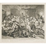 William HOGARTH (1697-1764), Zestaw 8 grafik, z cyklu: A Rake’s progress