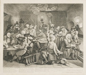 William HOGARTH (1697-1764), Zestaw 8 grafik, z cyklu: A Rake’s progress