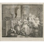 William HOGARTH (1697-1764), Zestaw 8 grafik, z cyklu: A Rake’s progress