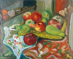 Isaac ANTCHER (1899-1992), Martwa natura z owocami, l. 30. XX w.