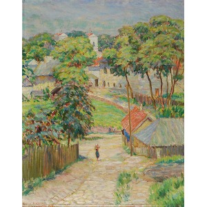 Marek SZAPIRO (1884-1941), Krzemieniec [Motyw z małego miasteczka], 1936