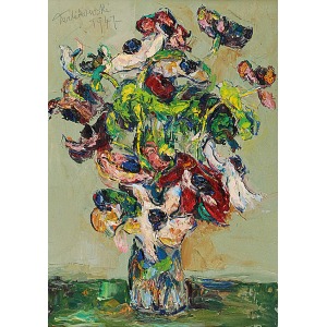 Włodzimierz TERLIKOWSKI (1873-1951), Kwiaty w wazonie, 1947