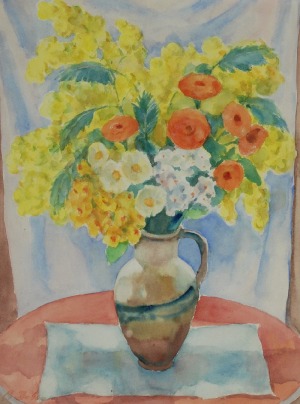 Miron DUDA (1893-1950), Kwiaty w wazonie