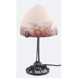Wytwórnia szkła artystycznego MULLER FRERES, Lampka elektryczna na biurko