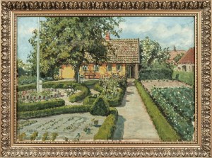 Axel HALDRUP (1890-1977), Domek z ogrodem, 1936