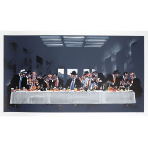 Waldemar Świerzy (1931-2013), The Last Brunch, z serii Gangsterzy [Ostatnia wieczerza gangsterów], 2005