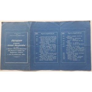 Linia kolejowa Bydgoszcz - Gdynia - Program uroczystości 1929 r.