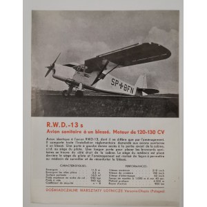 RWD-13 s, ulotka - ed. francuska