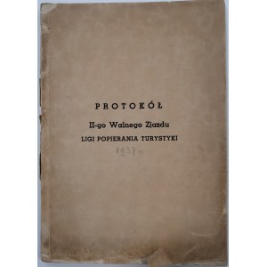 Liga Popierania Turystyki - protokół 2. zjazdu, 1937