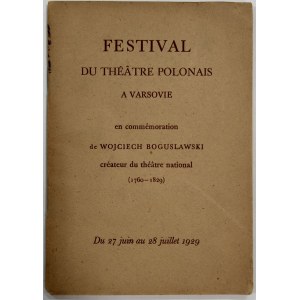 Festiwal W. Bogusławskiego w W-we, 1929 r.