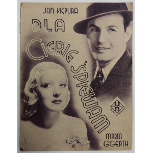 [Kiepura J.] Dla ciebie śpiewam [program], 1934