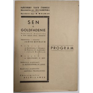 [Program] Pań. Teatr. Żyd - Sen o Goldfadenie, 1952?