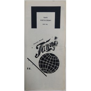 [Program] Teatr Współ., W-wa, S. Mrożek, Tango, 1965