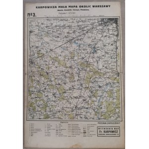 Karpowicza mała mapa okolic Warszawy, ark. 3, po 1929r.