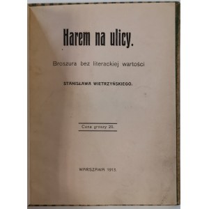 Wietrzyński S. - Harem na ulicy, 1913