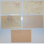 Poczta polowa C.K./Legionowa, ok. 1914(?)-17, 5 szt.[rodzina S. Milli]