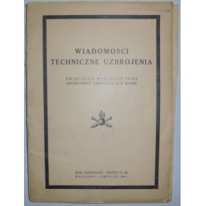 Wiadomości Techniczne Uzbrojenia. 1939 nr 44