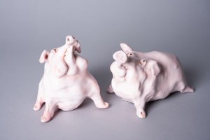 Anna Mańkowska, Świnki ceramiczne - 2 szt.