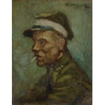 Salomon Meisner[Maisner, Mejzner], Portret młodego żołnierza z papierosem