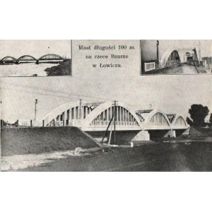 Pocztówka Most Warszawski w Łowiczu