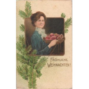 Pocztówka Boże Narodzenie Frohliche Weinachten