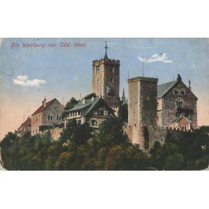 Pocztówka Die Wariburg von Sud West