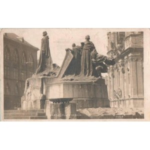 Pocztówka Praga Pomnik Jana Jusa