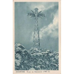 Zakopane Krzyż na Giewoncie POCZTÓWKA 1936