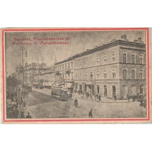 Pocztówka Warszawa, ul. Marszałkowska 1915
