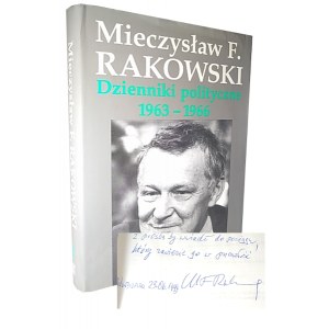 Dzienniki polityczne 1963-1966 Mieczysław Rakowski, autograf