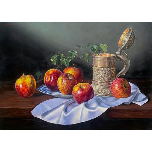 Wojciech Piekarski, Still life with apples