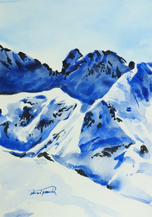 Jarosław Filipek, Pejzaż polski - Tatry w śniegu, 2021
