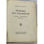 Chłędowski Kazimierz - Rokoko we Włoszech [półskórek Pugeta][wydanie I]