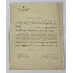[Druk ulotny] List Komitetu Obchodu Ku Czci Stanisława Wyspiańskiego w 25-lecie Jego Zgonu adresowany do ówczesnego Prezydenta m. Krakowa