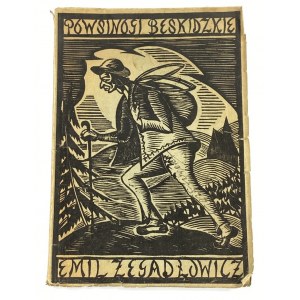 Zegadłowicz Emil - Powsinogi beskidzkie [drzeworyt Jerzego Hulewicza]