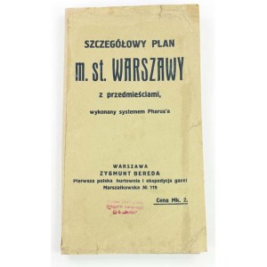 Szczegółowy plan m. st. Warszawy z przedmieściami wykonany systemem Pharus'a [1915]