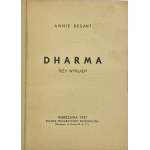 Besant Annie Wood, Dharma: trzy wykłady [1937]
