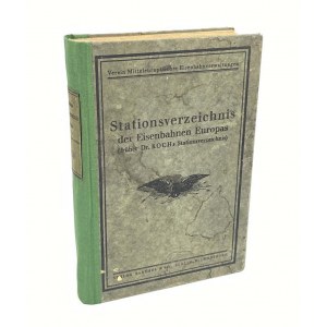 [Railroad] Stationsverzeichnis der Eisenbahnen Europas 1939 [Catalogue of European Railway Stations].