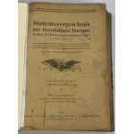 [Railroad] Stationsverzeichnis der Eisenbahnen Europas 1939 [Catalogue of European Railway Stations].