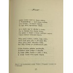 Estreicher Karol, Okruchy wierszowane [Auflage von 350 Exemplaren].
