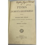 Krasiński Zygmunt, Pisma Zygmunta Krasińskiego T. 1