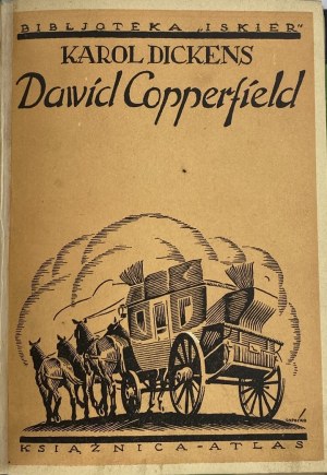 Dickens Charles, Dawid Copperfield [Zachowana okładka K. Sopoćki] [Ex libris]