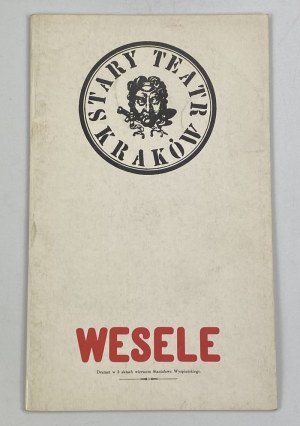 [Program + afisz teatralny] Wesele. Teatr Stary w Krakowie [1991]