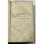 [Vilnius 1823] Chodani Jan Kanty, Nauka chrześciiańskiey katolickiey religii we trzech częściach [Halbrolle mit Epoki].