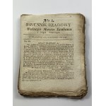 Government Gazette of the Free City of Cracow and its District. Cracow 1826