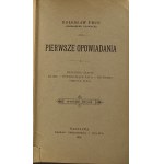Prus Bolesław, Pierwsze opowiadania [II wydanie] [Półskórek]