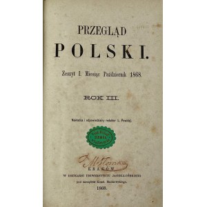 [Kozica] Polnische Rezension. Notizbuch I. Monat Oktober 1868, Jahr III, Quartal II.